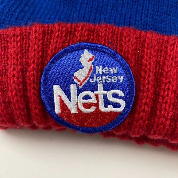 New Jersey Nets Reebok Hardwood Classics Beanie Hat Toque Cap Adult One Size NBA - Picture 4 of 6